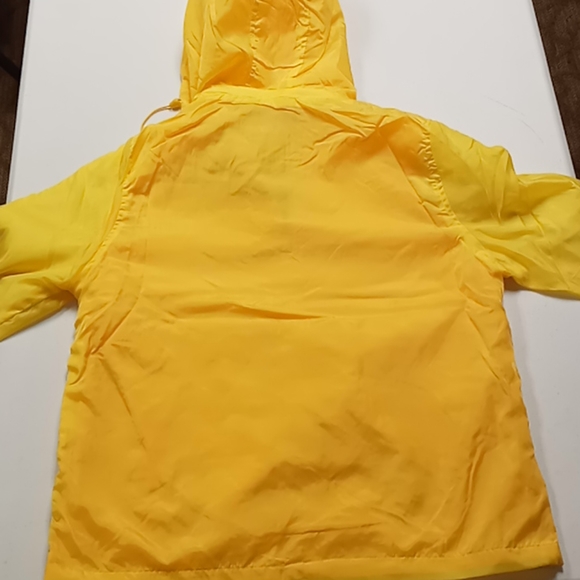 J5 Apparel Jacket Women's Size Medium Yellow Zippered Hoodie Rain Jacket - Picture 2 of 4